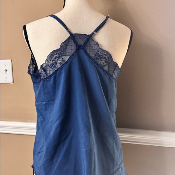 Blue Lace Trim Camisole M - Picture 4 of 4